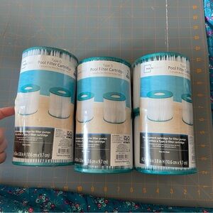 Pool Filter type D Blue and White